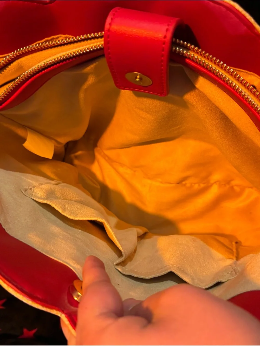 Betsey Johnson Red Cherry Straw Tote with Pink Charm
